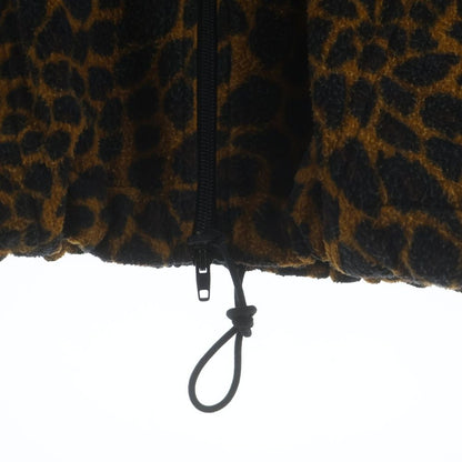 Balenciaga Leopard Print Oversize Fleece Jacket Brown — view 6