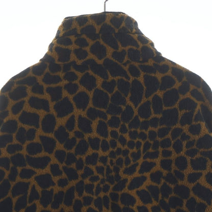 Balenciaga Leopard Print Oversize Fleece Jacket Brown — view 4