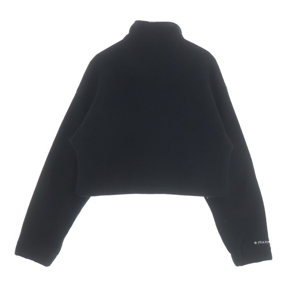 Chrome Hearts Ynot Muffinman Flc Hlf Horse Shoe Dagger Zip Half Zip Cropped — view 2