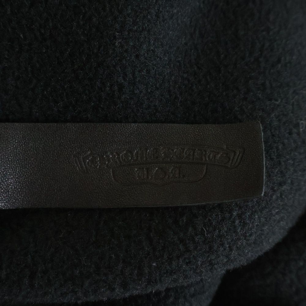 Chrome Hearts Ynot Muffinman Flc Hlf Horse Shoe Dagger Zip Half Zip Cropped — view 7