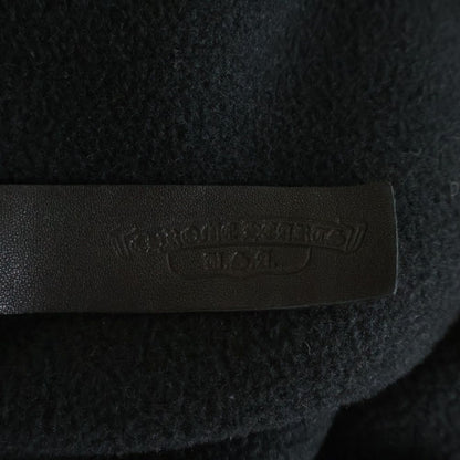 Chrome Hearts Ynot Muffinman Flc Hlf Horse Shoe Dagger Zip Half Zip Cropped — view 7