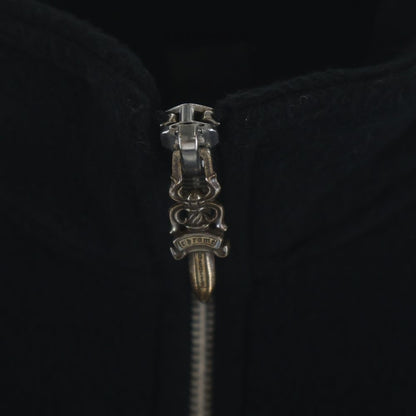 Chrome Hearts Ynot Muffinman Flc Hlf Horse Shoe Dagger Zip Half Zip Cropped — view 5