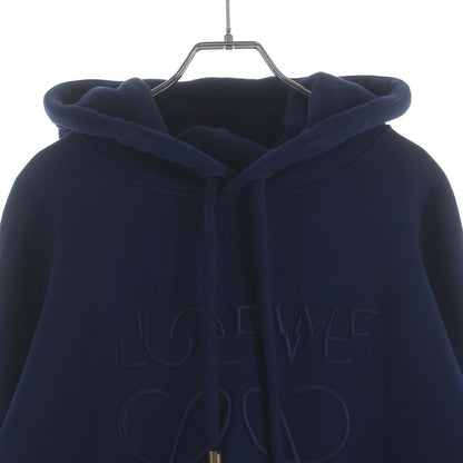 Loewe Anagram Embossed Logo Sweatshirt Pullover Hoodie Navy — view 3