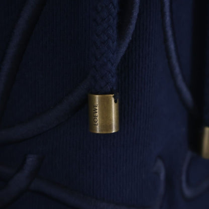 Loewe Anagram Embossed Logo Sweatshirt Pullover Hoodie Navy — view 6