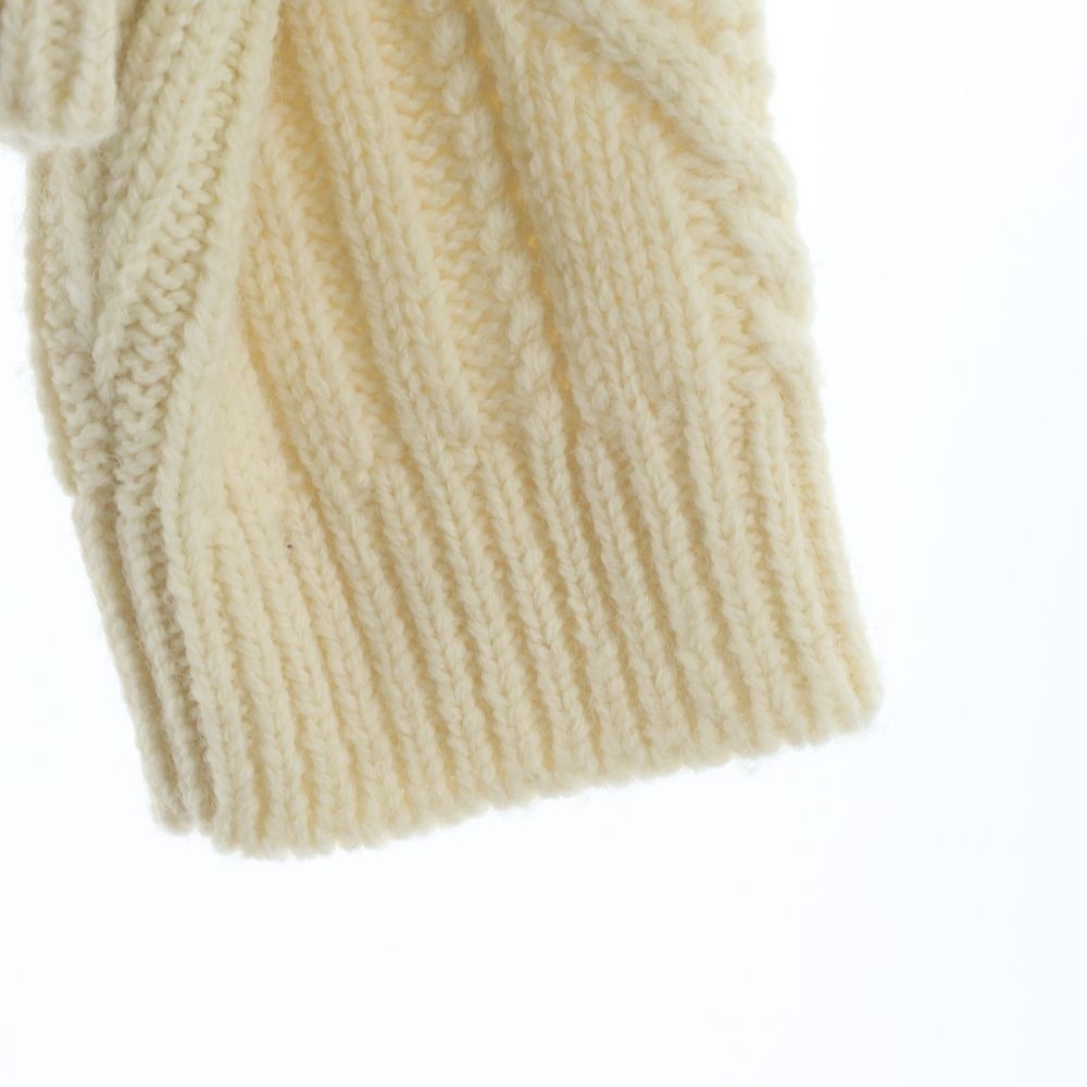 Celine Triomphe Logo Crew Neck Knit Sweater Ivory — view 5