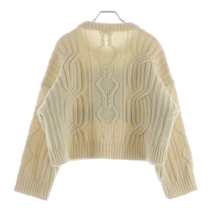 Celine Triomphe Logo Crew Neck Knit Sweater Ivory — view 2