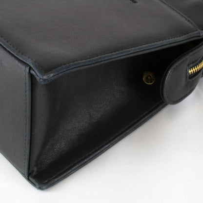 Chanel Price Logo Lambskin Gold Handbag Leather Black — view 3