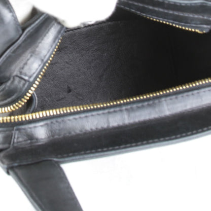 Chanel Price Logo Lambskin Gold Handbag Leather Black — view 6