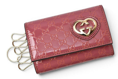 Gucci Key Case Key Holder 6 Row Bree Heart — view 2