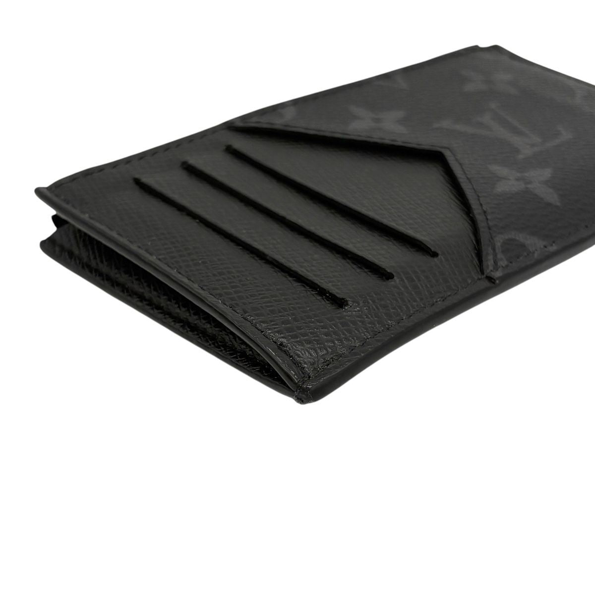 Louis Vuitton LV Coin Card Holder IC Taiga Leather Monogram Eclipse Canvas Case — view 4