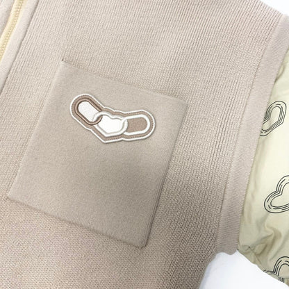 Hermes 24 Kaleidoscope Effect Zip Jacket 2-Way 38 Beige — view 8