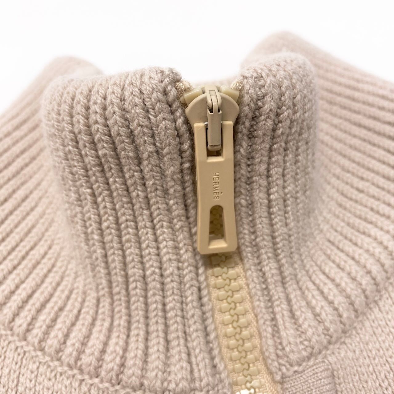 Hermes 24 Kaleidoscope Effect Zip Jacket 2-Way 38 Beige — view 7