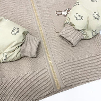 Hermes 24 Kaleidoscope Effect Zip Jacket 2-Way 38 Beige — view 6