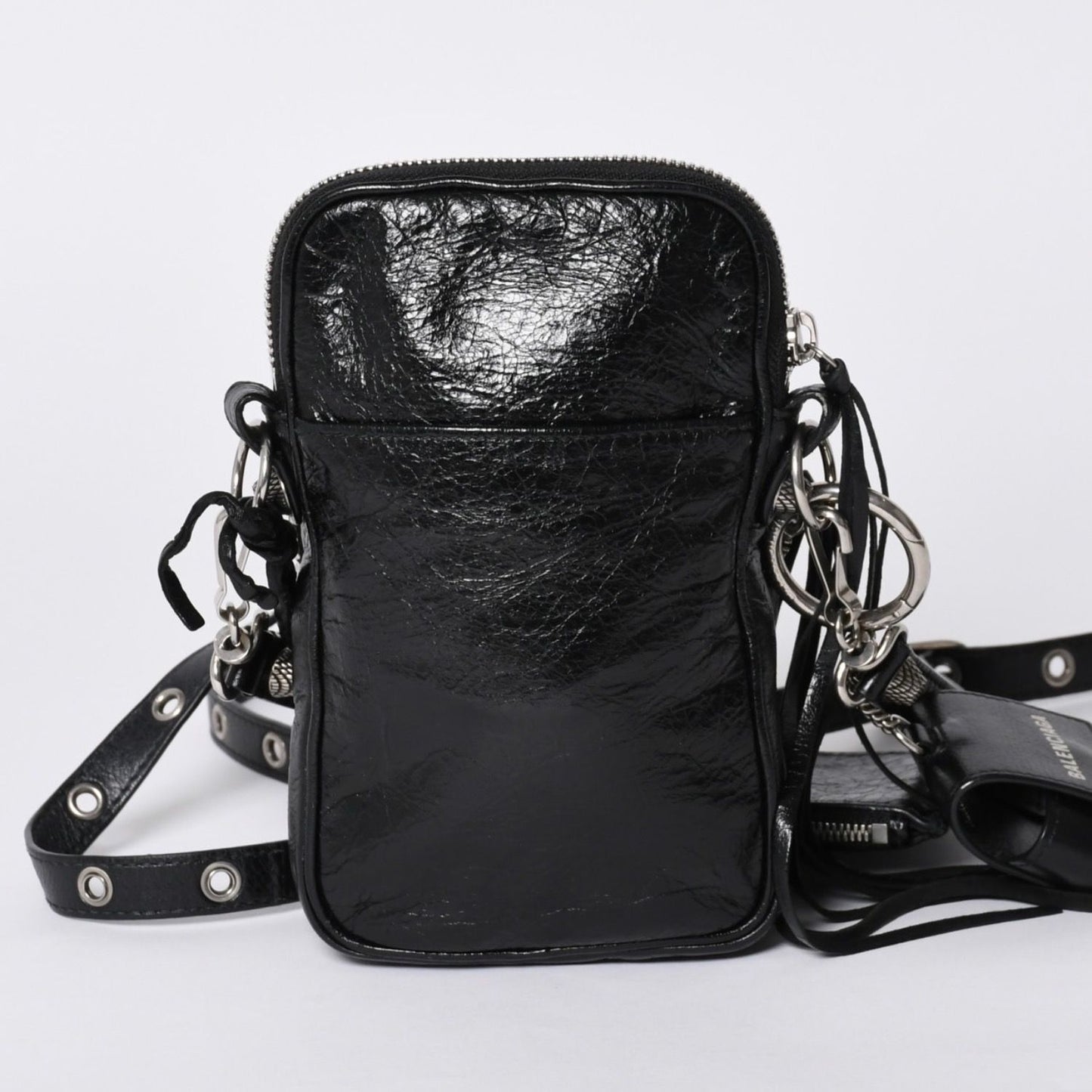 Balenciaga le Cagole Shoulder Bag Black Silver — view 2