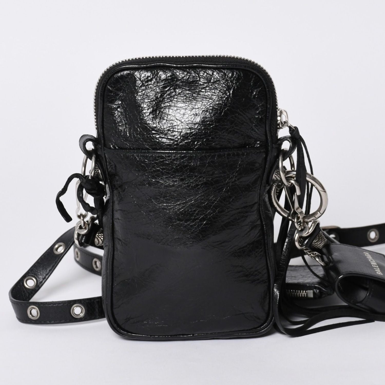 Balenciaga le Cagole Shoulder Bag Black Silver — view 2