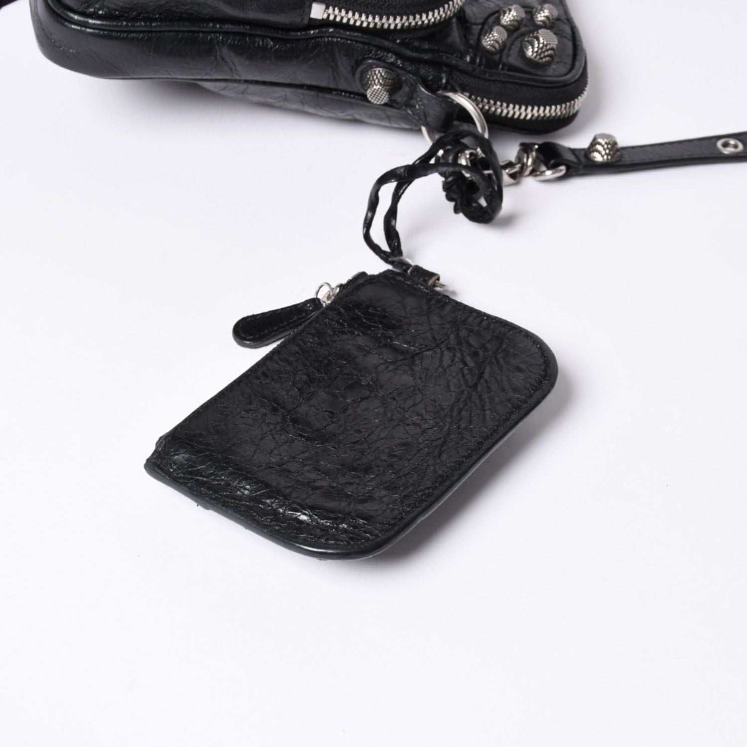 Balenciaga le Cagole Shoulder Bag Black Silver — view 8