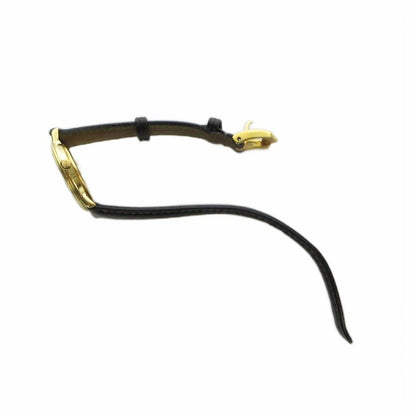 Gucci L Watch Quartz Black Dial Leather Gold — view 5
