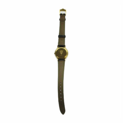 Gucci L Watch Quartz Black Dial Leather Gold — view 4
