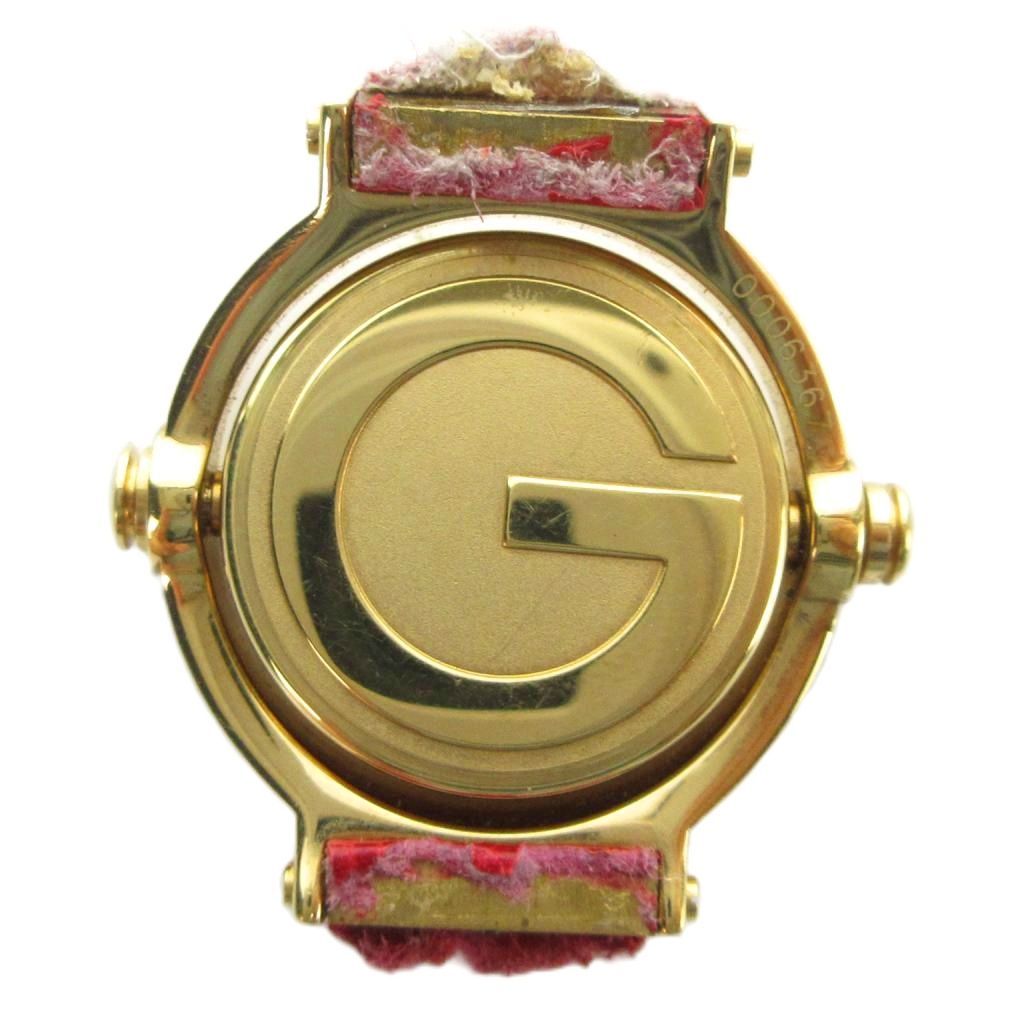 Gucci Watch Turn Face Case Only Quartz White Dial Gold — view 2