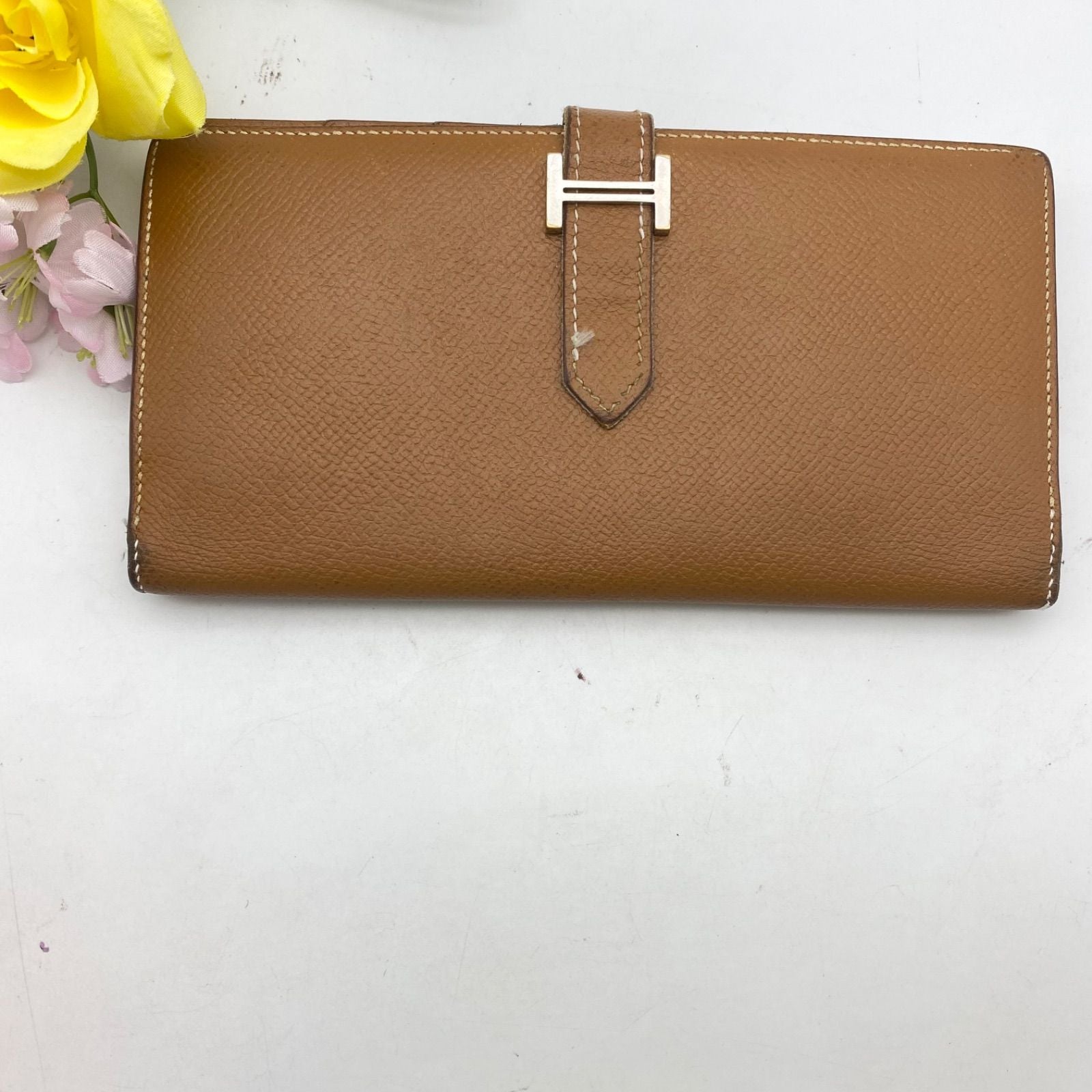 Hermes Wallet Bearn Souffl Brown Card Billfold — view 2