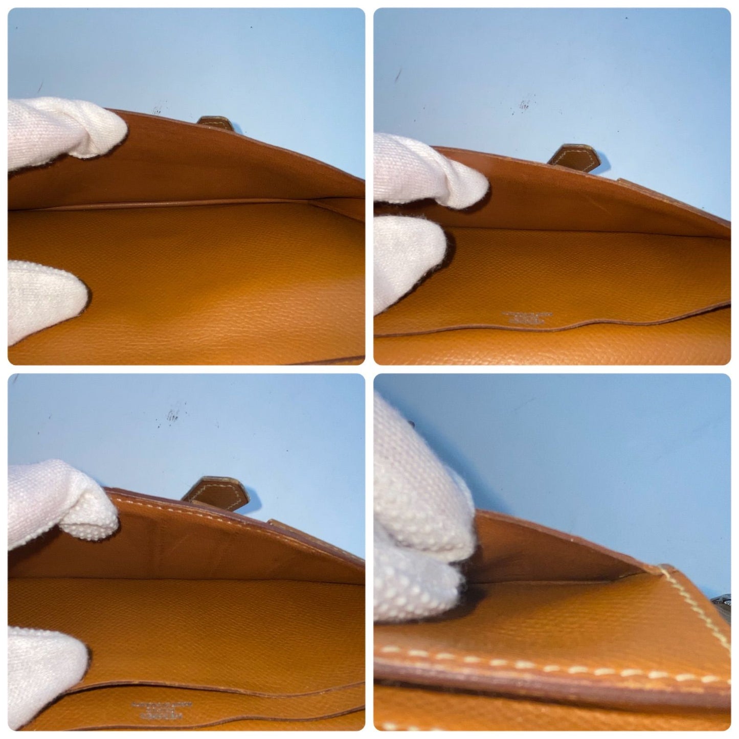 Hermes Wallet Bearn Souffl Brown Card Billfold — view 7