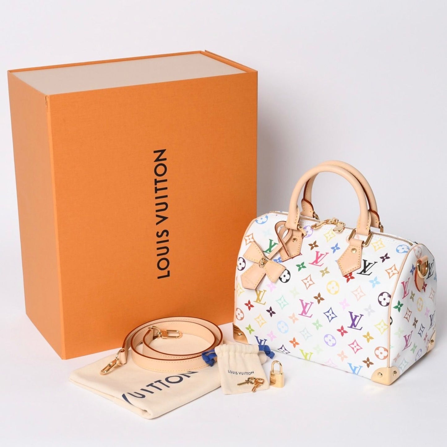 Louis Vuitton Speedy TM Takashi Murakami Bandouliere 25 Handbag Monogram
