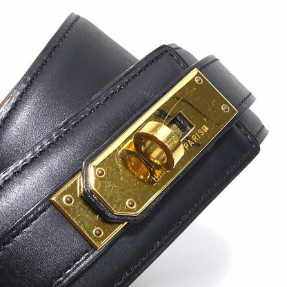Hermes Belt Kelly Handbag Black — view 4