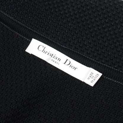 Dior Dress 42 Round Collar Cotton Knit Flower Corsage — view 8