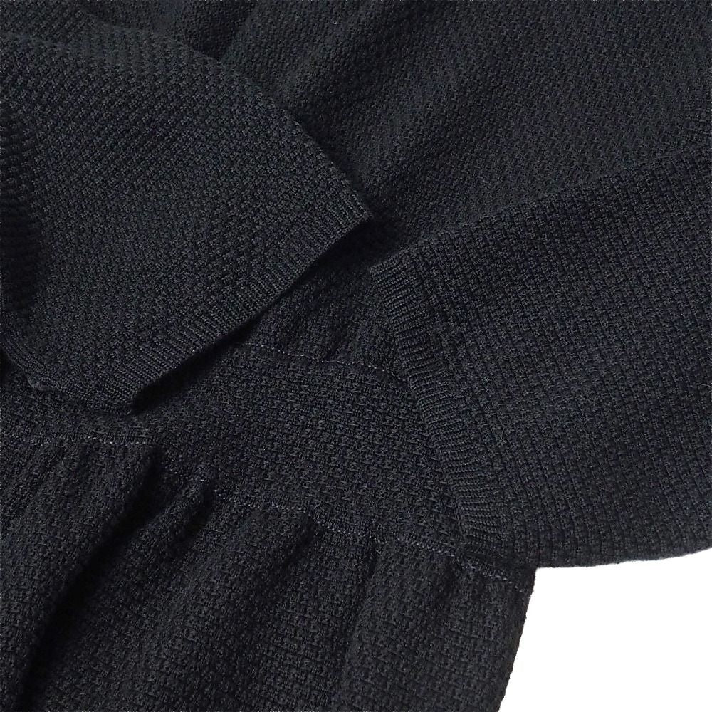 Dior Dress 42 Round Collar Cotton Knit Flower Corsage — view 6