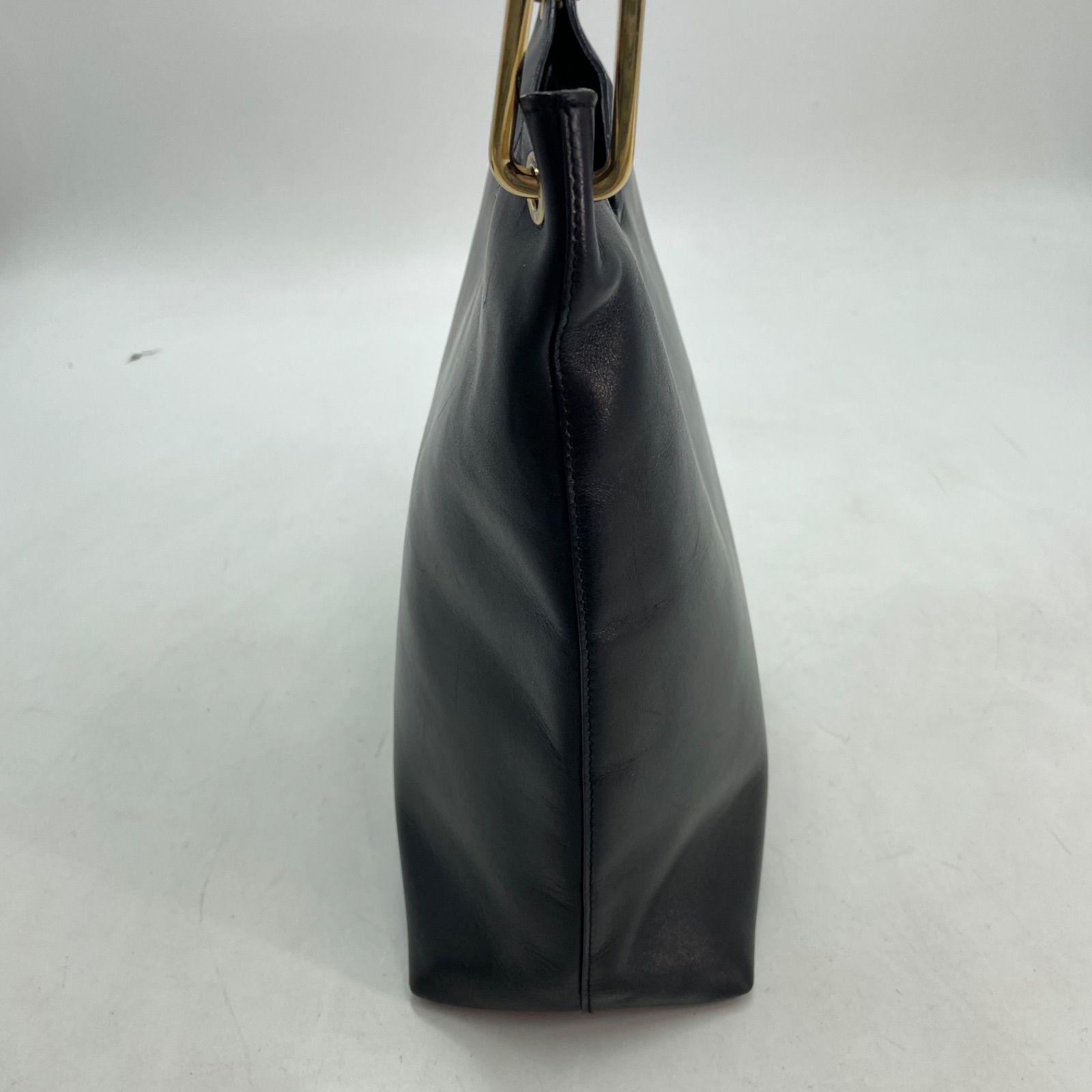 Gucci Handbag Shoulder Bamboo Leather Black Business — view 8