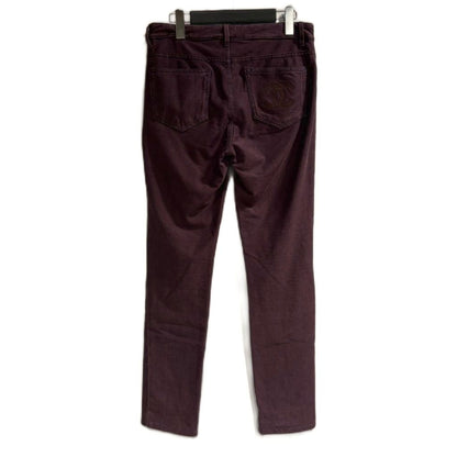 Chanel Pants Trousers CC Logo Lame Thread Purple 38 — view 2