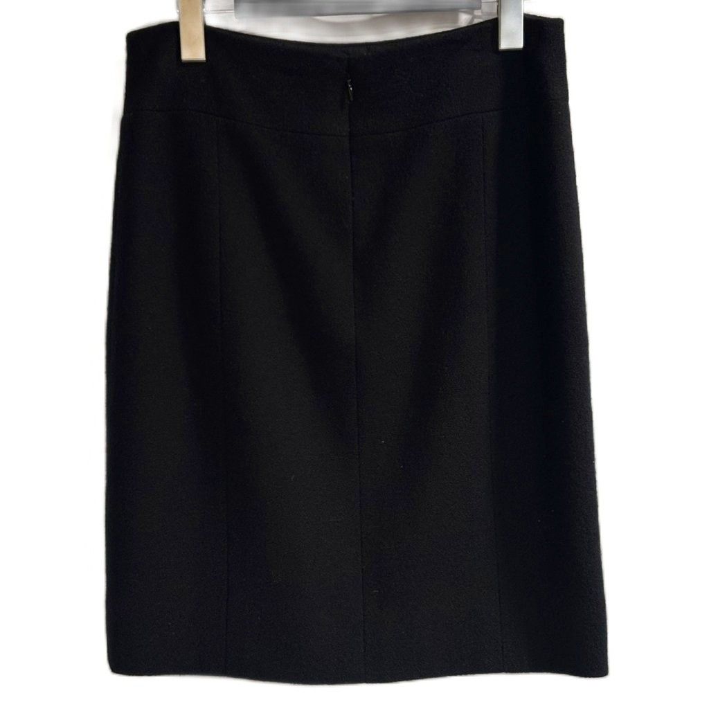 Chanel Skirt CC Logo Knee Length Black 38 — view 2