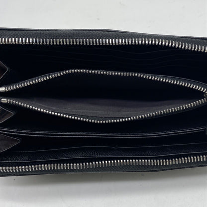 Prada Round Wallet Saffiano Black — view 9