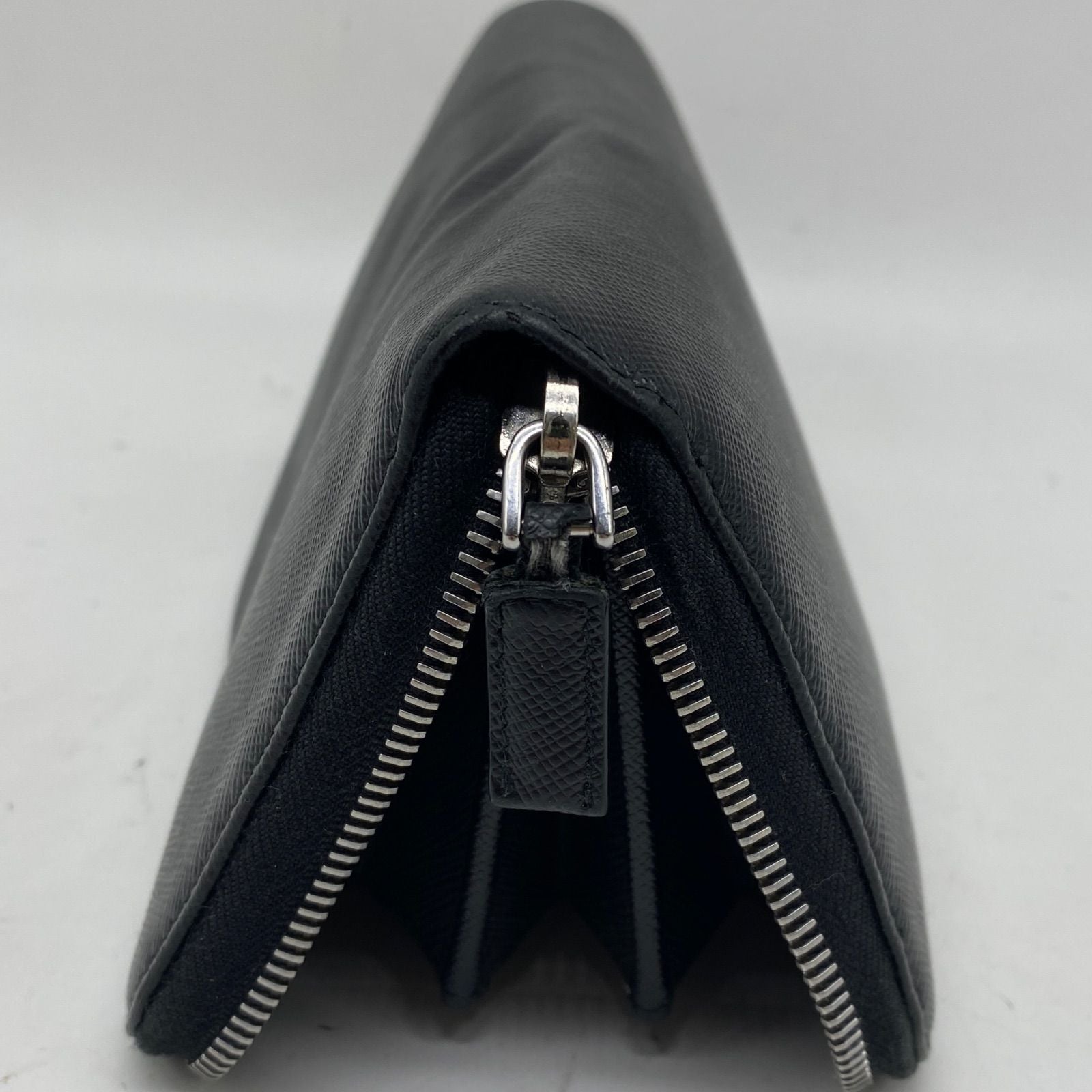 Prada Round Wallet Saffiano Black — view 7