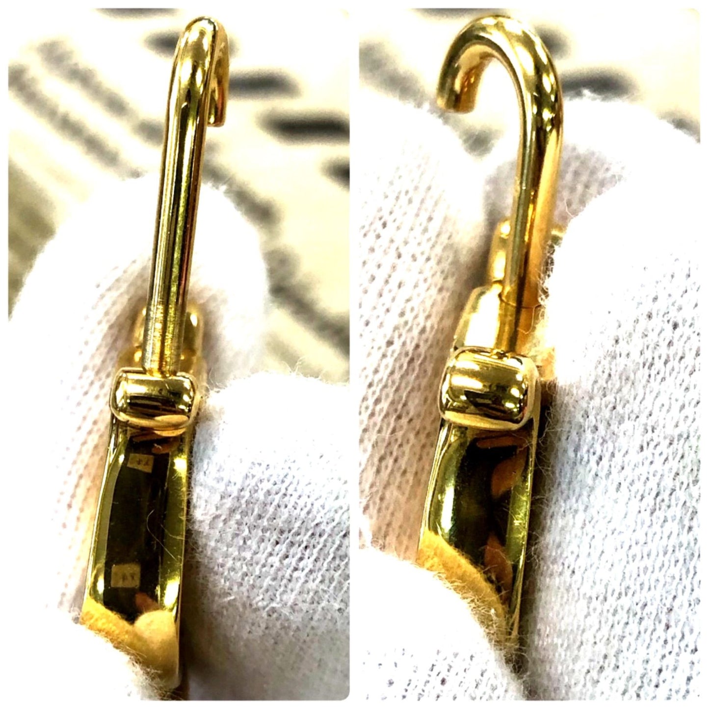 Hermes Harp Cadena Key Instrument Necklace Top Charm Gold — view 7
