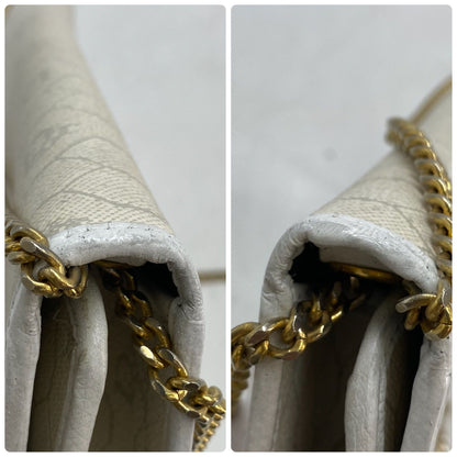 Dior Shoulder Bag Chain Trotter White Pochette — view 8
