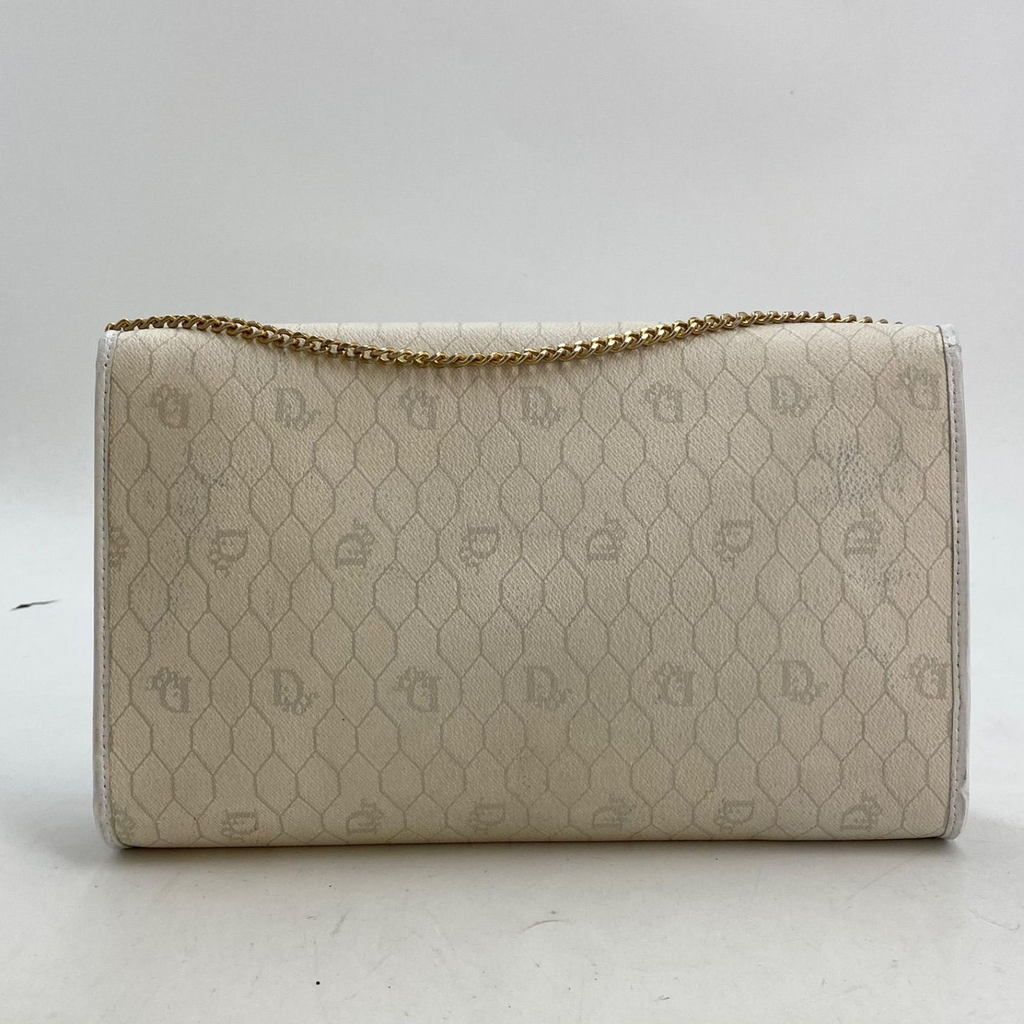 Dior Shoulder Bag Chain Trotter White Pochette — view 2