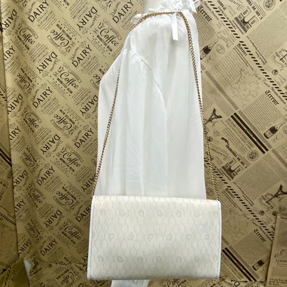 Dior Shoulder Bag Chain Trotter White Pochette — view 6