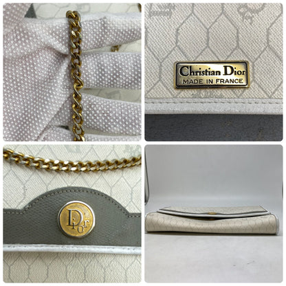 Dior Shoulder Bag Chain Trotter White Pochette — view 7