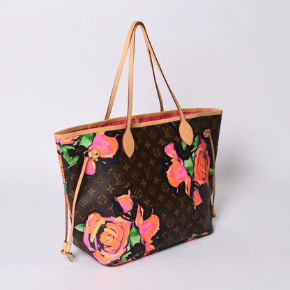 Louis Vuitton Neverfull MM Tote Bag Monogram Rose Brown Gold — view 3