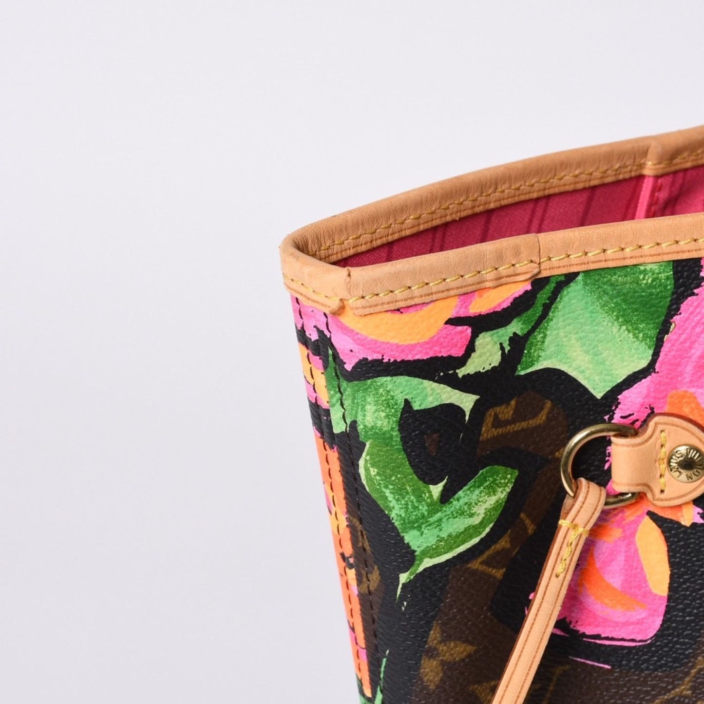 Louis Vuitton Neverfull MM Tote Bag Monogram Rose Brown Gold — view 4