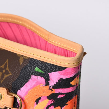 Louis Vuitton Neverfull MM Tote Bag Monogram Rose Brown Gold — view 7
