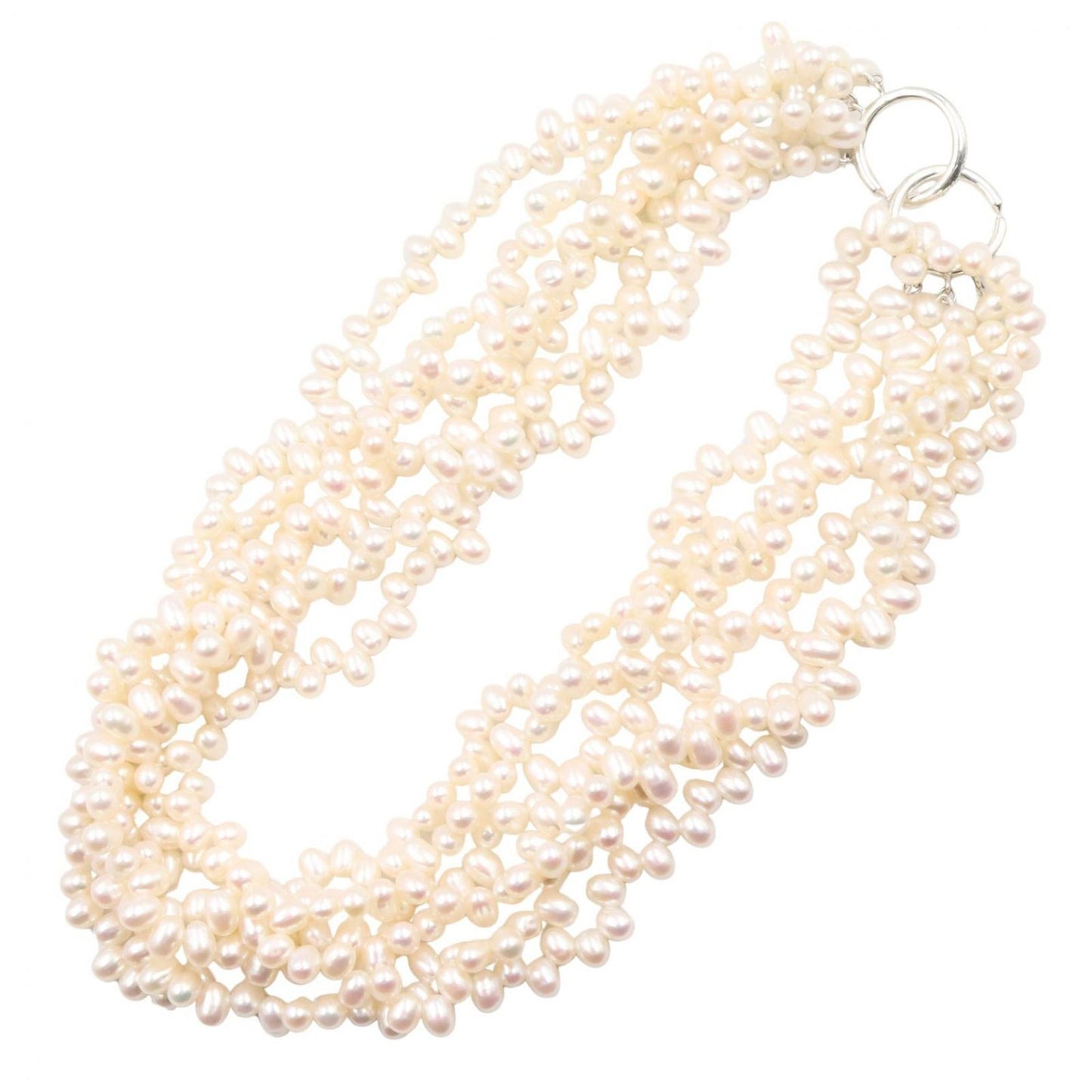 Tiffany & Co Necklace Torsade Pearl 42 cm 925 Sterling Silver — view 2