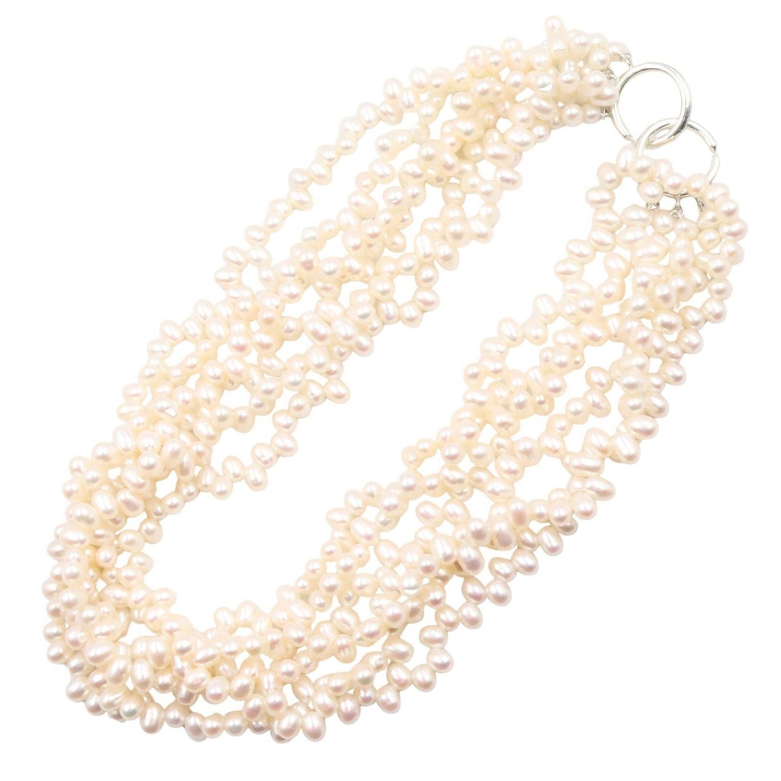 Tiffany & Co Necklace Torsade Pearl 42 cm 925 Sterling Silver — view 2