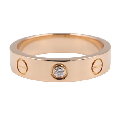 Cartier Ring Mini Love 18k Pink Gold Diamond — view 2