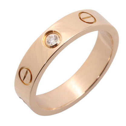 Cartier Ring Mini Love 18k Pink Gold Diamond