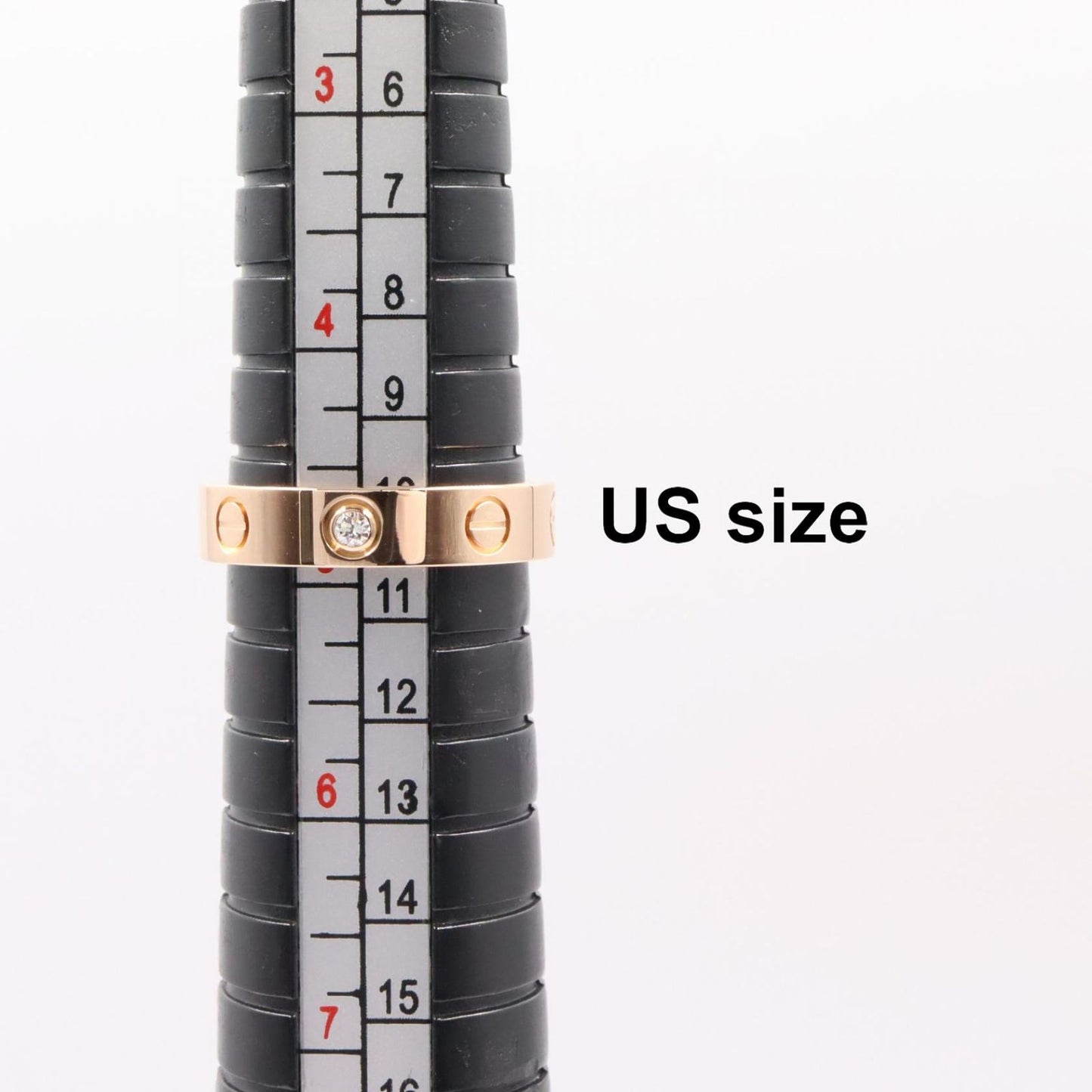 Cartier Ring Mini Love 18k Pink Gold Diamond — view 6