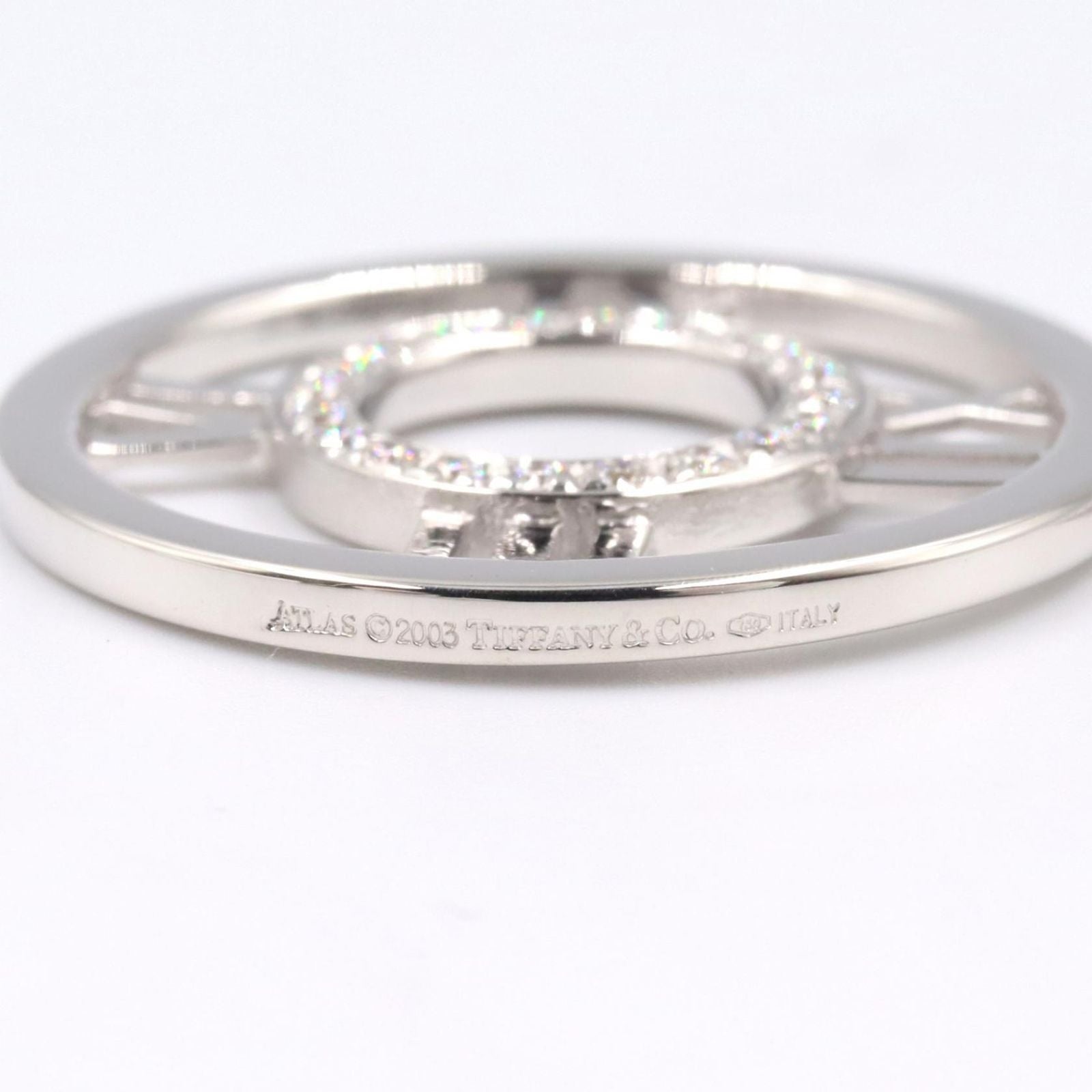 Tiffany & Co Necklace Atlas Diamond 40.5 cm 18k White Gold — view 3