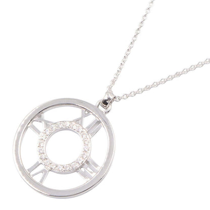 Tiffany & Co Necklace Atlas Diamond 40.5 cm 18k White Gold