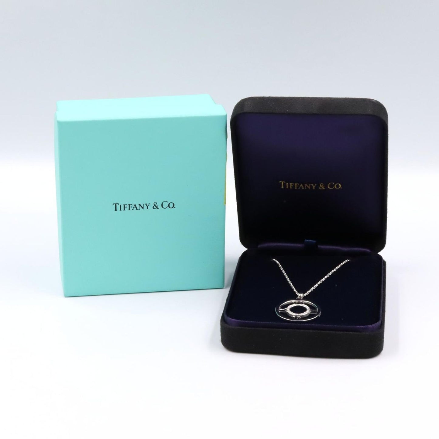 Tiffany & Co Necklace Atlas Diamond 40.5 cm 18k White Gold — view 7